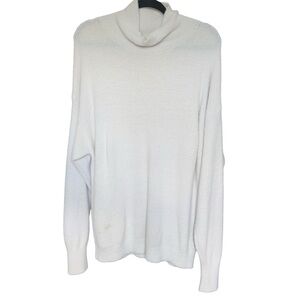 Wilfred Free Cream Cozy‎ Boucle Mock Neck Pullover Sweater Soft Knit Size M
